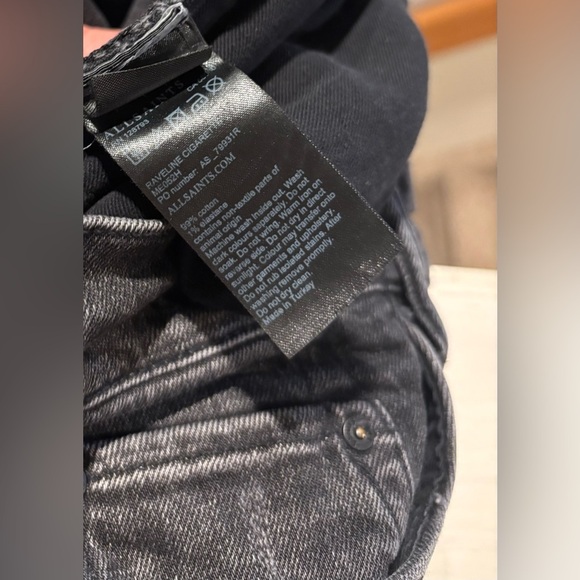 Allsaints Men’s Distressed Cigarette Skinny, Black, Size 32 - Picture 8 of 10